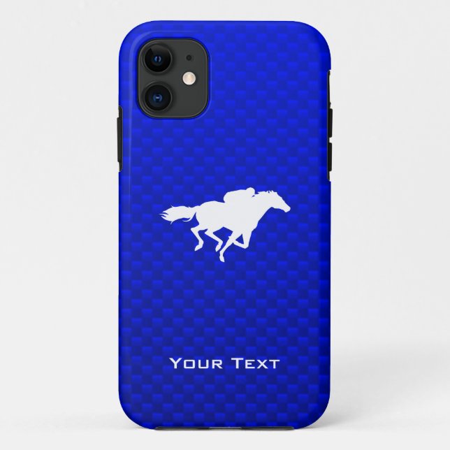 Blue Horse Racing Case-Mate iPhone Case (Back)