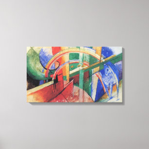 Blue Horse with Rainbow by Franz Marc Canvas Print
