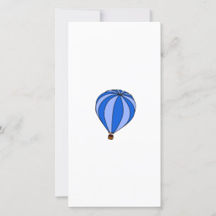 Blue Hot Air Ballon Cartoon
