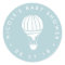 Blue Hot Air Balloon Baby Shower