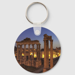 Blue hour at the Forum Romanum, Rome Keychain