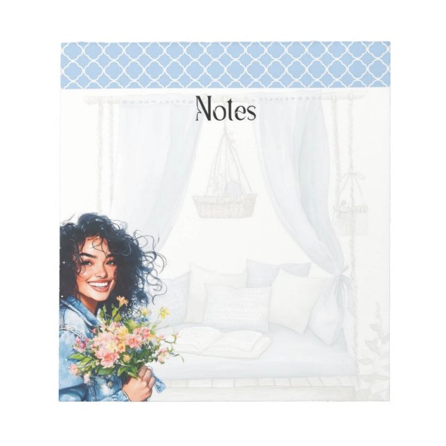 Blue Hour Blooms: Soft & Serene Notes Collection (Front)