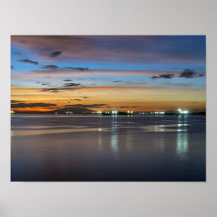 Blue Hour in Manila Bay T-Shirt Poster