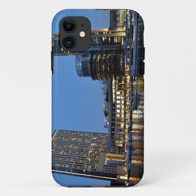 Blue hour skyscrapers in Dubai Marina Case-Mate iPhone Case (Back)