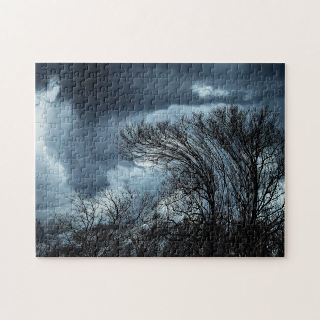 Blue Hour Tornado Creative Photography Jigsaw Puzzle (Horizontal)