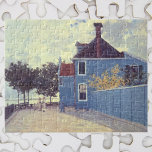 Blue House at Zaandam by Claude Monet Jigsaw Puzzle<br><div class="desc">The Blue House at Zaandam (1871) by Claude Monet is a vintage impressionism fine art painting featuring a blue house. A family is walking down the street near the homes in a quiet neighbourhood. The home was a fence and is on a tree lined street on a cloudy day in...</div>
