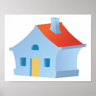 Blue House Poster