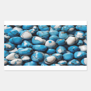 Blue howlite sticker
