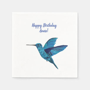 Blue Hummingbird Napkin