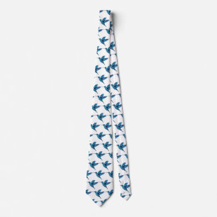 Blue Hummingbird Tie
