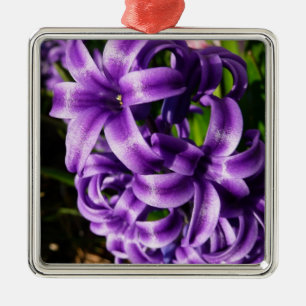 Blue Hyacinth II Spring Floral Metal Ornament