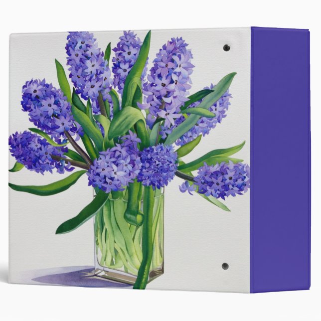 Blue Hyacinths Binder (Back/Spine)