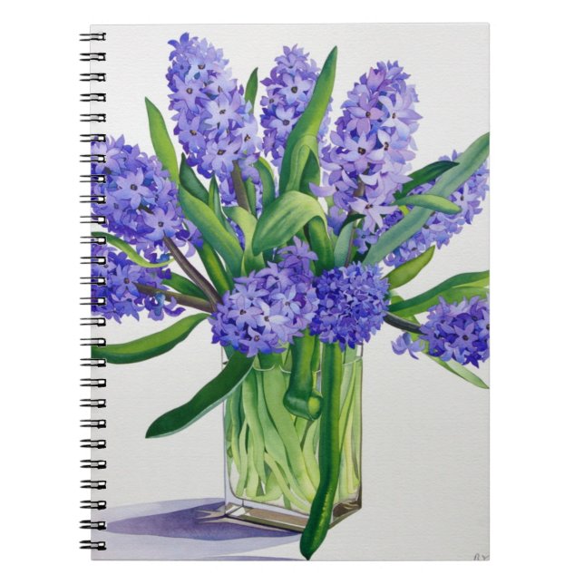 Blue Hyacinths Notebook (Front)