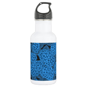 Blue hydrangea 532 ml water bottle
