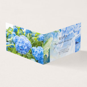 Blue hydrangea beautiful wedding