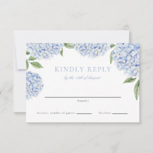 Blue Hydrangea Border Classic Mariage Réponse
