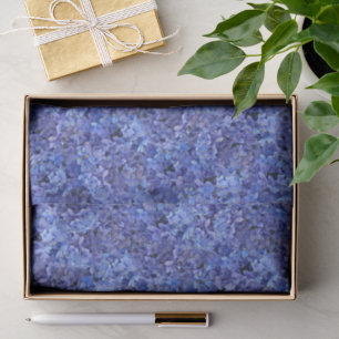 Blue Hydrangea Botanical tissue paper