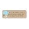 Blue Hydrangea Bouquet Label