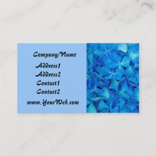 Blue Hydrangea Business Card