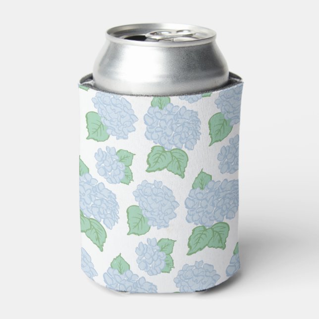 Blue Hydrangea Can Cooler (Can Front)