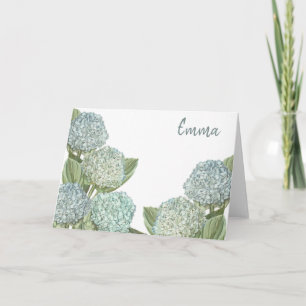 Blue Hydrangea Card