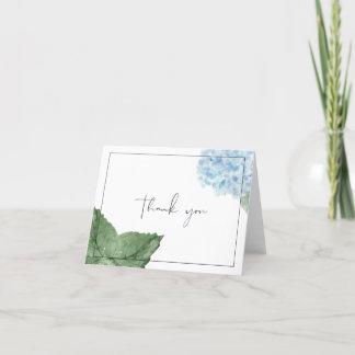 Blue Hydrangea Carte de remerciements