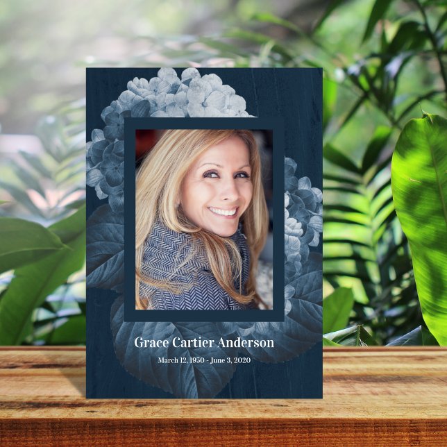 Blue Hydrangea Celebration of Life Program (Creator Uploaded)