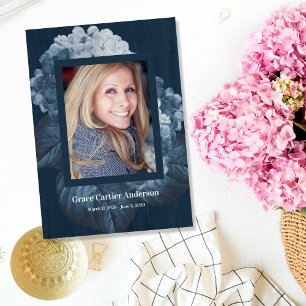 Blue Hydrangea Celebration of Life Programme