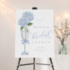 Blue Hydrangea & Champagne Silver Shower Welcome