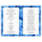 Blue Hydrangea Christian Catholic Wedding Program