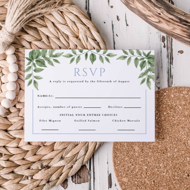 Blue Hydrangea Customisé Mariage Réponse (Créateur téléchargé)