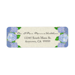 Blue Hydrangea dentelle Floral Formal Élégant Entr