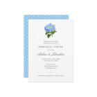 Blue Hydrangea Elegant Rehearsal Dinner