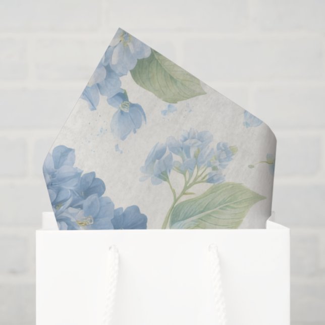 Blue Hydrangea Floral Tissue Paper (Gift Bag)