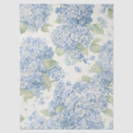 Blue Hydrangea Floral Tissue Paper