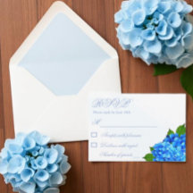 Blue Hydrangea Floral Wedding