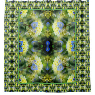 Blue Hydrangea Flower Abstract 