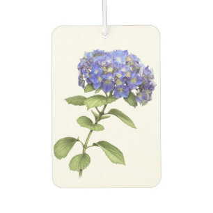 Blue Hydrangea Flower Botanical Art Design Air Freshener