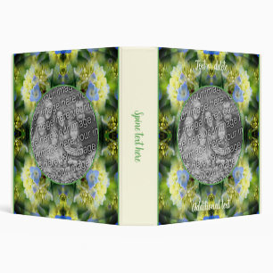 Blue Hydrangea Flower Frame Create Your Own Photo Binder