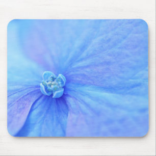 blue hydrangea flower mouse pad