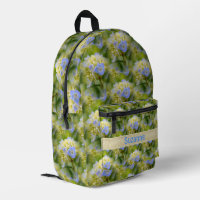 Blue Hydrangea Flower Pattern Personalized