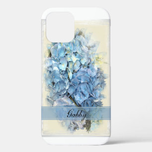 Blue Hydrangea Flowers iPhone 12 Case