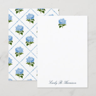 Blue Hydrangea Grandmillennial Personlized Invitation