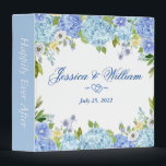 Blue Hydrangea Greenery Custom Wedding Binder<br><div class="desc">Blue Hydrangea Floral Greenery Custom Wedding Binder 
Customizable floral binder featuring watercolor hydrangeas,  peonies,  anemones and foliage. This floral binder will be perfect for personal use and an event like weddings,  bridal showers and baby showers.</div>