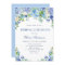 Blue Hydrangea Greenery Watercolor Bridal Luncheon