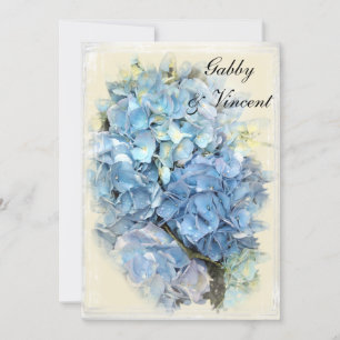 Blue Hydrangea Mariage / Elopement Faire-part
