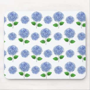 Blue Hydrangea Mouse Pad