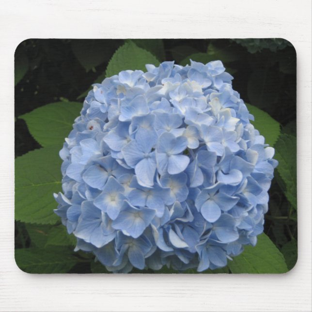 Blue Hydrangea Mouse Pad (Front)