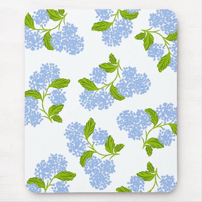 Blue Hydrangea Mousepad (Front)