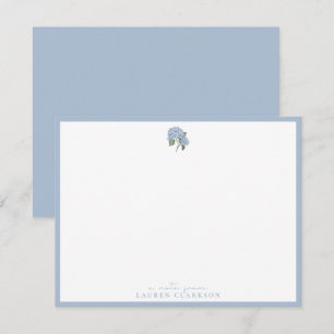 Blue Hydrangea Note Card